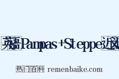 英语：Pampas+Steppe近义词是什么意思的图片